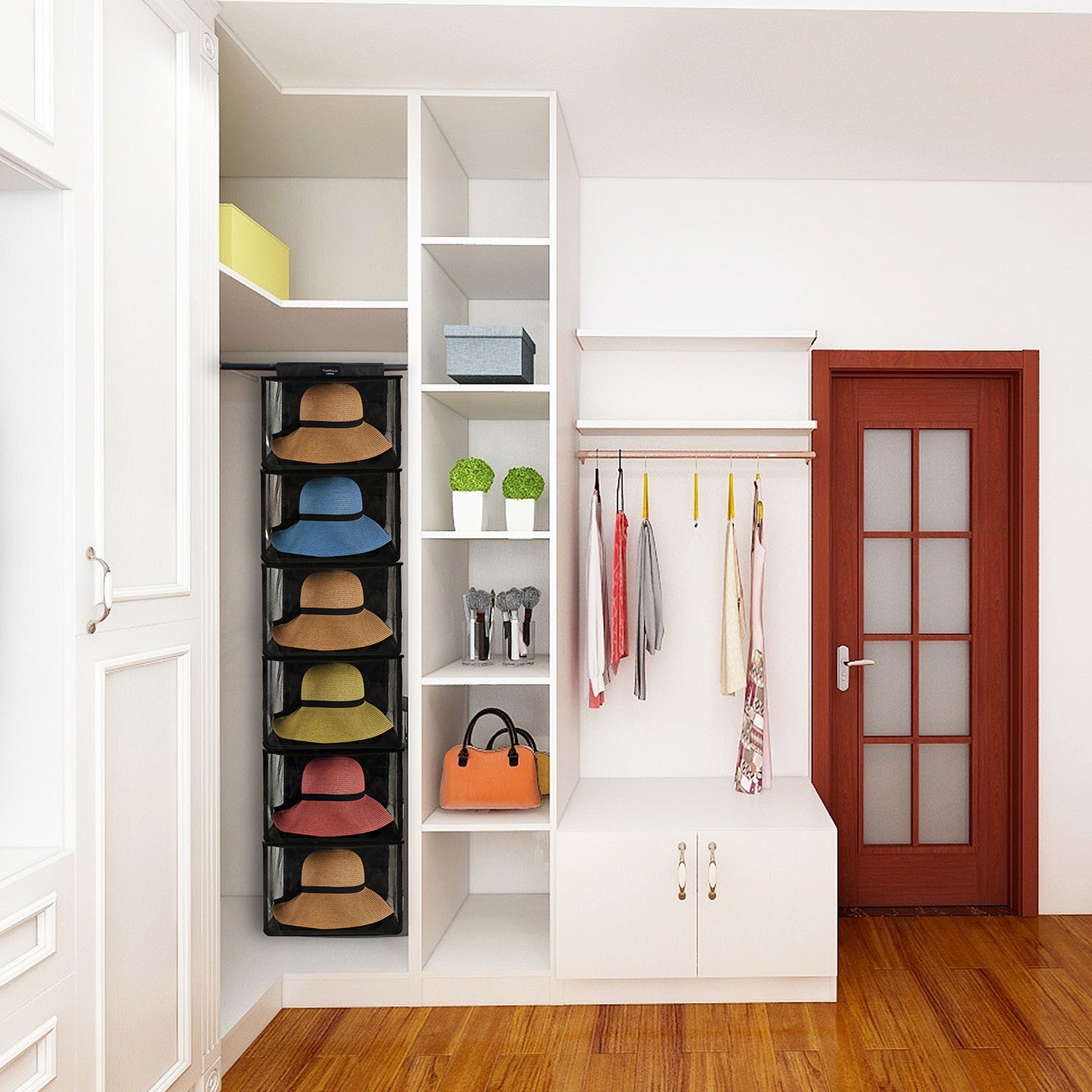 Cowboy Hat Hanging Rack with Dust Cover (XL)